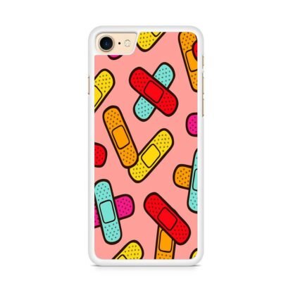 Colorful Plaster Collage iPhone 7 / 8 / SE 2020 / SE 2022 Case - Image 2