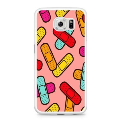 Colorful Plaster Collage Samsung Galaxy S6 / S6 Edge / S6 Edge Plus Case - Image 2