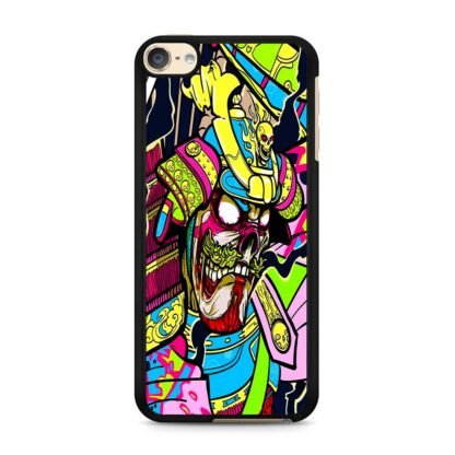 Colorful Skull Samurai iPod Touch 6 / 7 Case