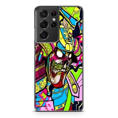 Colorful Skull Samurai Samsung Galaxy S21 / S21 Plus / S21 Ultra / S21 FE Case