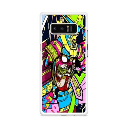 Colorful Skull Samurai Samsung Galaxy Note 8 Case - Image 2