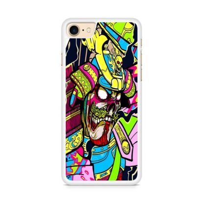 Colorful Skull Samurai iPhone 7 / 8 / SE 2020 / SE 2022 Case - Image 2