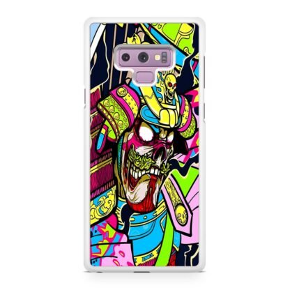 Colorful Skull Samurai Samsung Galaxy Note 9 Case - Image 2