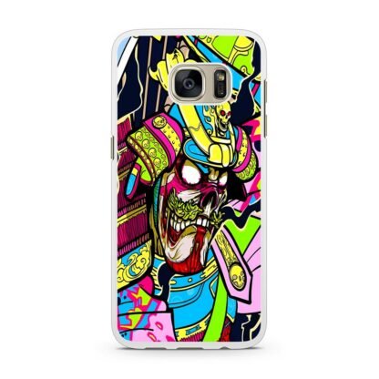 Colorful Skull Samurai Samsung Galaxy S7 / S7 Edge Case - Image 2