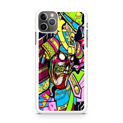 Colorful Skull Samurai iPhone 15 / 15 Plus / 15 Pro / 15 Pro Max Case - Image 2