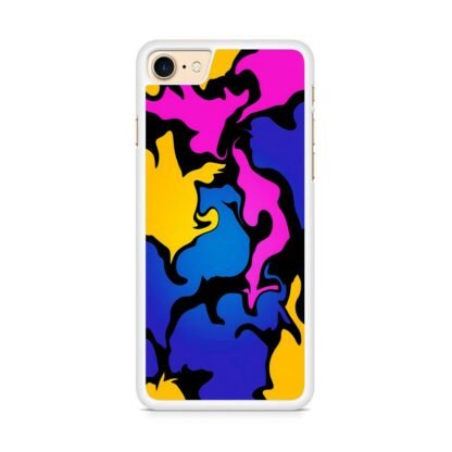 Colorful Splatter Pattern iPhone 7 / 8 / SE 2020 / SE 2022 Case - Image 2