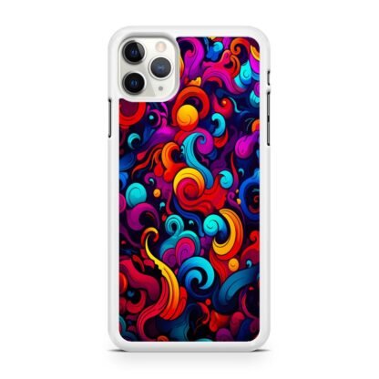 Colorful Wave Swirl Art iPhone 12 / 12 Pro / 12 Pro Max / 12 Mini Case - Image 2