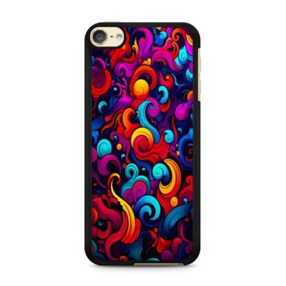 Colorful Wave Swirl Art iPod Touch 6 / 7 Case