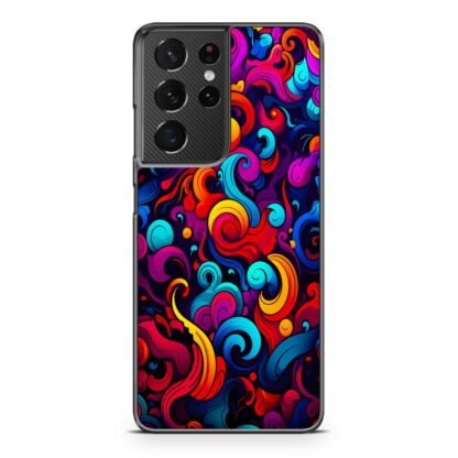 Colorful Wave Swirl Art Samsung Galaxy S21 / S21 Plus / S21 Ultra / S21 FE Case