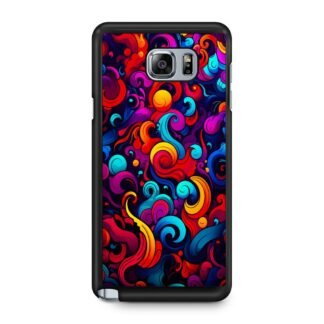 Colorful Wave Swirl Art Samsung Galaxy Note 5 Case