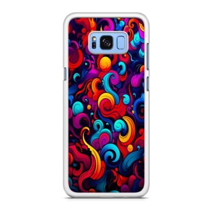 Colorful Wave Swirl Art Samsung Galaxy S8 / S8 Plus Case - Image 2