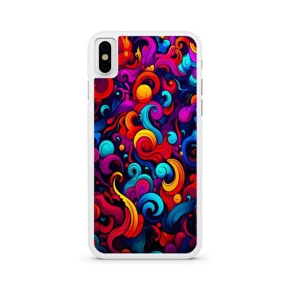 Colorful Wave Swirl Art iPhone X / XR / XS / XS Max Case - Image 2