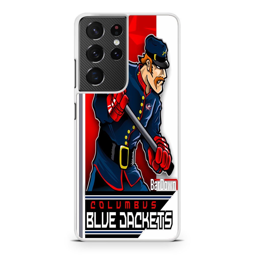 Columbus Blue Jackets Hockey Team Samsung Galaxy S21 / S21 Plus / S21 Ultra / S21 FE Case - Image 2