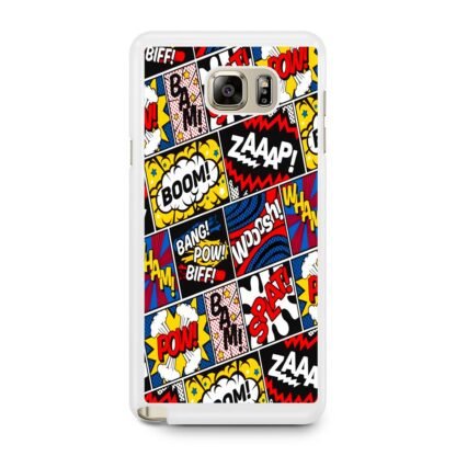 Comic Boom Pow Splat Samsung Galaxy Note 5 Case - Image 2