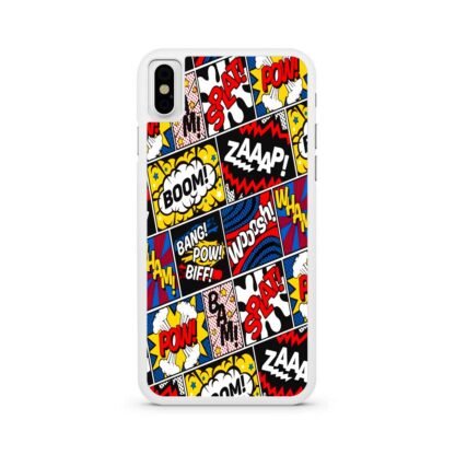 Comic Boom Pow Splat iPhone X / XR / XS / XS Max Case - Image 2