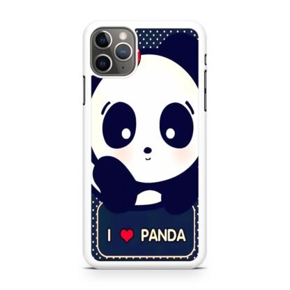Cute I love Panda iPhone 14 / 14 Plus / 14 Pro / 14 Pro Max Case - Image 2