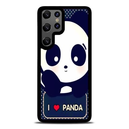 Cute I love Panda Samsung Galaxy S25 / S25 Plus / S25 Ultra Case