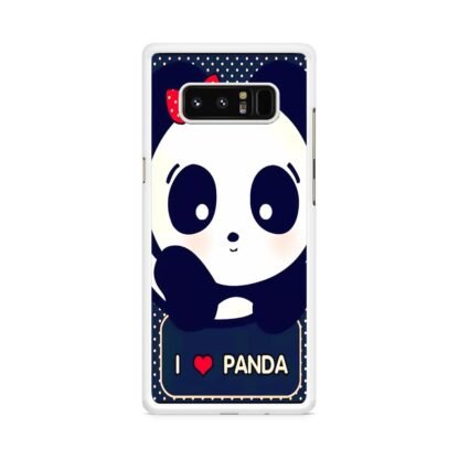 Cute I love Panda Samsung Galaxy Note 8 Case - Image 2