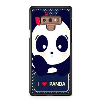 Cute I love Panda Samsung Galaxy Note 9 Case