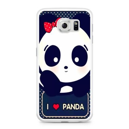 Cute I love Panda Samsung Galaxy S6 / S6 Edge / S6 Edge Plus Case - Image 2