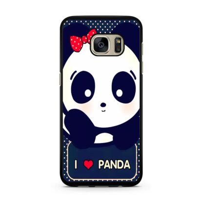 Cute I love Panda Samsung Galaxy S7 / S7 Edge Case