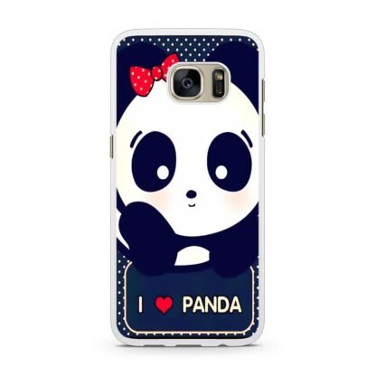 Cute I love Panda Samsung Galaxy S7 / S7 Edge Case - Image 2