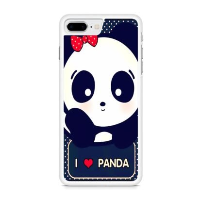 Cute I love Panda iPhone 7 Plus / 8 Plus Case - Image 2