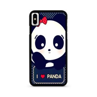 Cute I love Panda iPhone X / XR / XS / XS Max Case