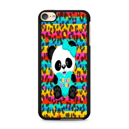 Cute Panda Hello Love iPod Touch 6 / 7 Case