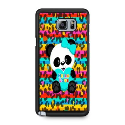 Cute Panda Hello Love Samsung Galaxy Note 5 Case