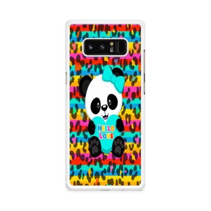 Cute Panda Hello Love Samsung Galaxy Note 8 Case - Image 2
