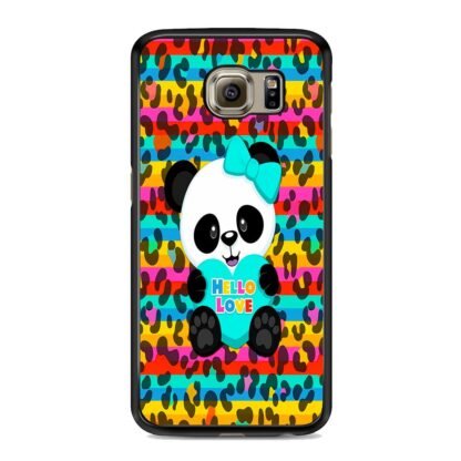 Cute Panda Hello Love Samsung Galaxy S6 / S6 Edge / S6 Edge Plus Case