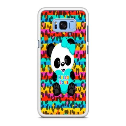 Cute Panda Hello Love Samsung Galaxy S8 / S8 Plus Case - Image 2