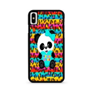 Cute Panda Hello Love iPhone X / XR / XS / XS Max Case
