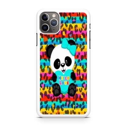 Cute Panda Hello Love iPhone 15 / 15 Plus / 15 Pro / 15 Pro Max Case - Image 2