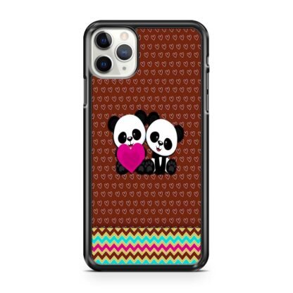 Cute Twin Panda iPhone 12 / 12 Pro / 12 Pro Max / 12 Mini Case