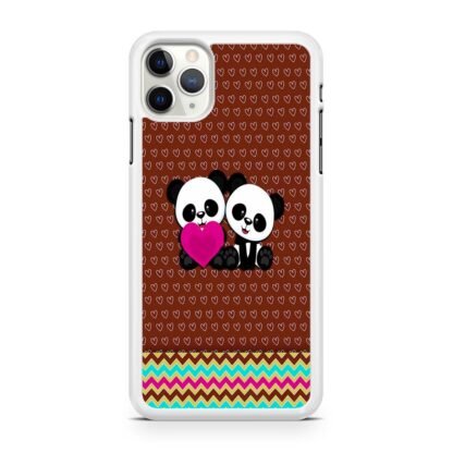 Cute Twin Panda iPhone 12 / 12 Pro / 12 Pro Max / 12 Mini Case - Image 2