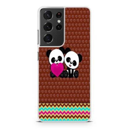 Cute Twin Panda Samsung Galaxy S21 / S21 Plus / S21 Ultra / S21 FE Case - Image 2