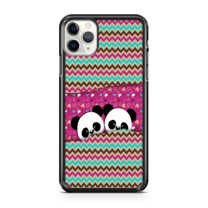 Cute Twin Panda Pink iPhone 12 / 12 Pro / 12 Pro Max / 12 Mini Case