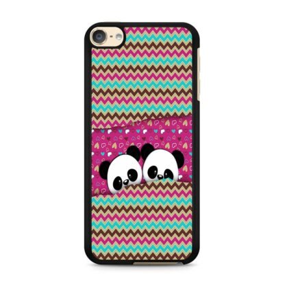Cute Twin Panda Pink iPod Touch 6 / 7 Case