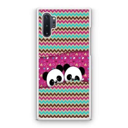 Cute Twin Panda Pink Samsung Galaxy Note 10 / Note 10 Plus Case - Image 2