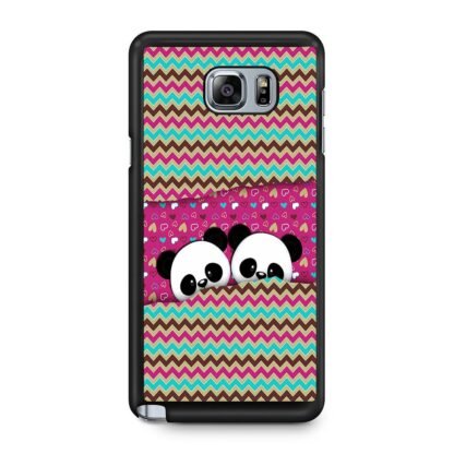 Cute Twin Panda Pink Samsung Galaxy Note 5 Case