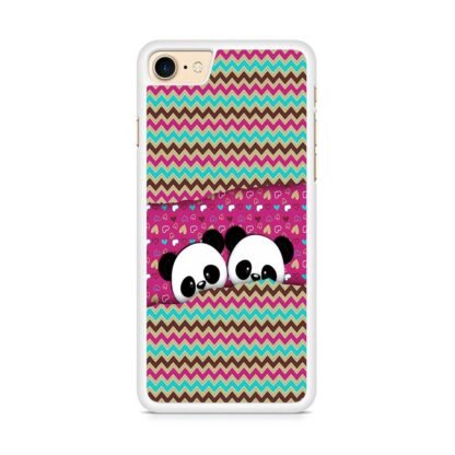 Cute Twin Panda Pink iPhone 7 / 8 / SE 2020 / SE 2022 Case - Image 2