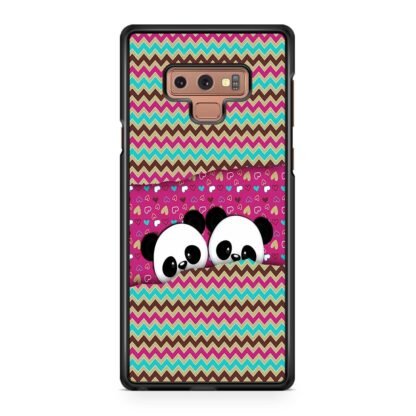 Cute Twin Panda Pink Samsung Galaxy Note 9 Case