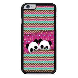 Cute Twin Panda Pink iPhone 6 / 6S / 6 Plus / 6S Plus Case