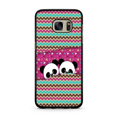 Cute Twin Panda Pink Samsung Galaxy S7 / S7 Edge Case