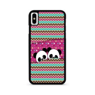 Cute Twin Panda Pink iPhone X / XR / XS / XS Max Case