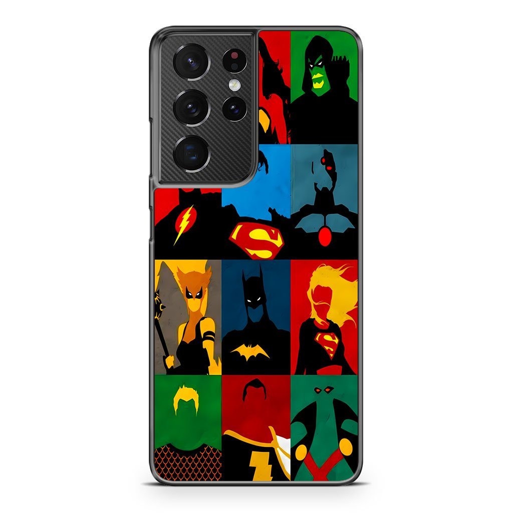 DC Justice League Hero Vector Samsung Galaxy S21 / S21 Plus / S21 Ultra / S21 FE Case