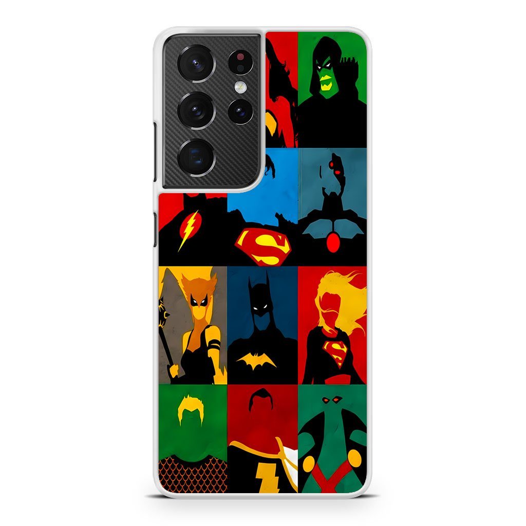 DC Justice League Hero Vector Samsung Galaxy S21 / S21 Plus / S21 Ultra / S21 FE Case - Image 2