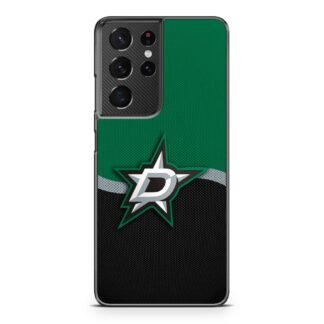 Dallas Stars Carbon Logo Samsung Galaxy S21 / S21 Plus / S21 Ultra / S21 FE Case